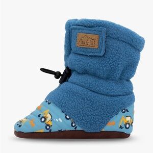 JAN & JUL Fleece Stay-Put Cozy Booties, Lightweight 12-18M